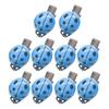 10Pcs Women Hair Clips Anti-slip Teeth Ladybug Decor Hairpins Bangs Buns Braids Multi-Purpose Styling Hair Pins