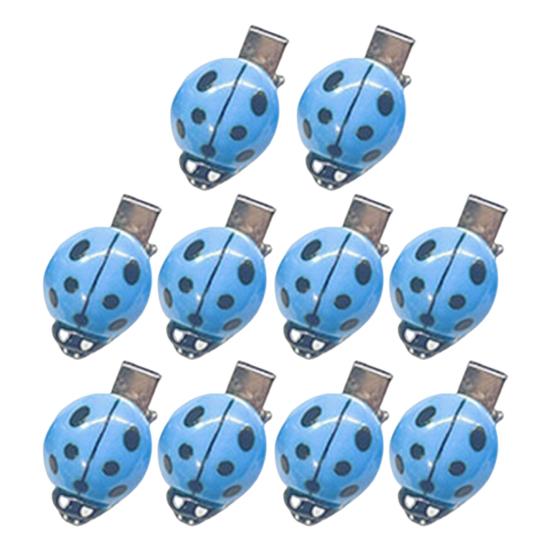10Pcs Women Hair Clips Anti-slip Teeth Ladybug Decor Hairpins Bangs Buns Braids Multi-Purpose Styling Hair Pins