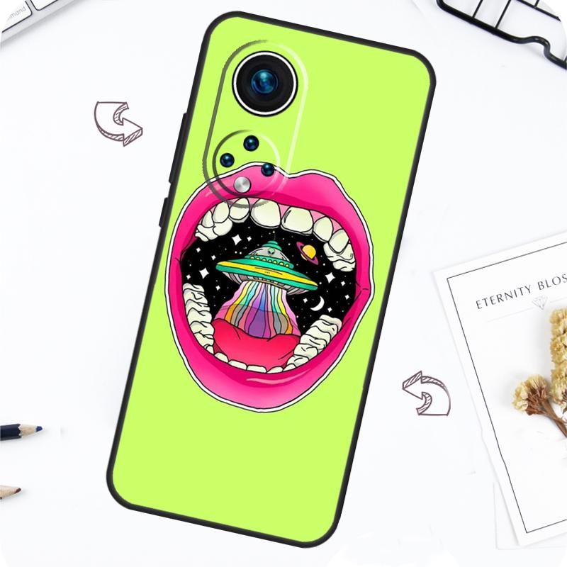 Aesthetic Alien Case For Honor Magic 7 5 6 Pro Honor 200 Pro X9b X9a X8b X8a X8 X9 X9c 50 70 90 Lite Cover