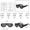  Ins Popular Fashion Pilot Women Sunglasses Retro Tea Blue Shades UV400 Men Trending Wide Legs Sun Glasses