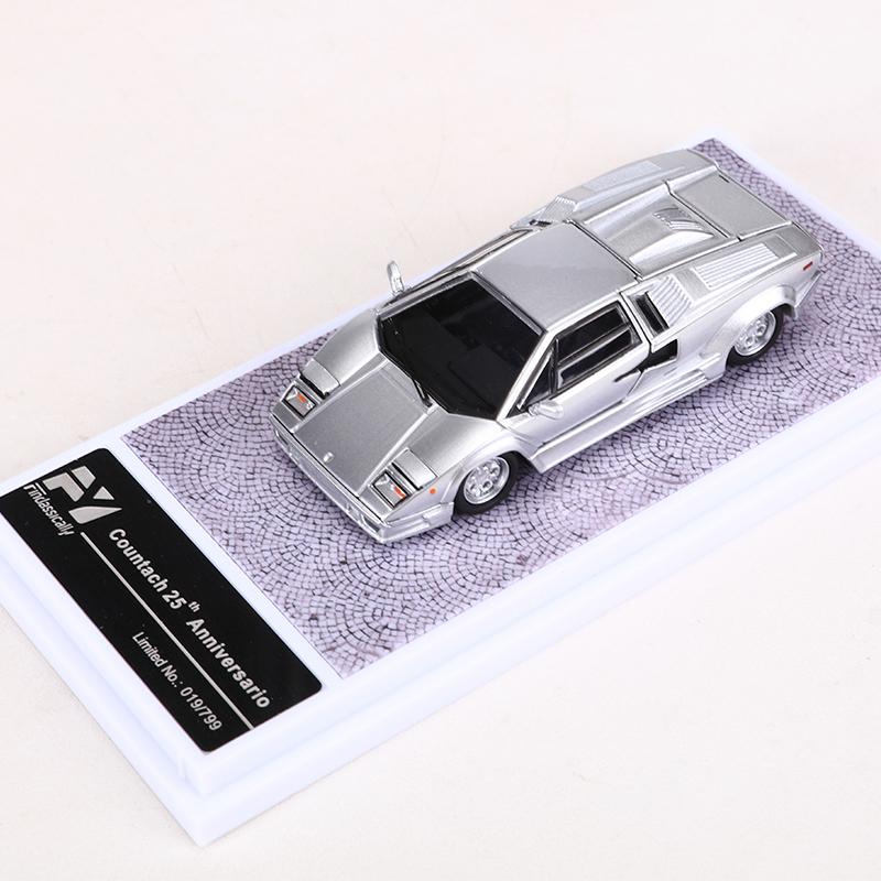 Finclassisch 1:64 Countach Lp5000S Legierungsmodellauto gray
