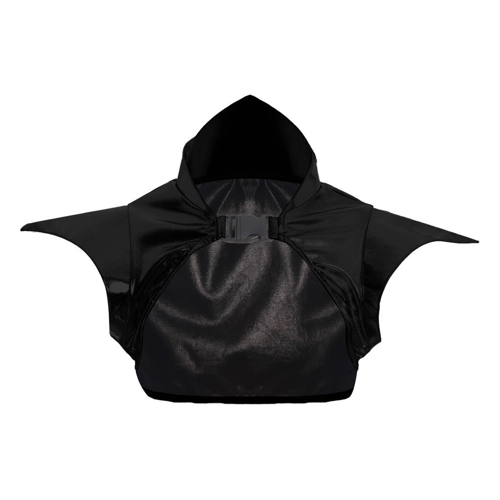 Boléro Armure Gothique Métallique Brillant pour Femmes Pauldrons Steampunk à Col Design Costume de Fête
