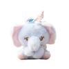 Plüschelefant mit Satin-Schal für Mädchen, Geschenk und Taschen-Schlüsselanhänger-Dekoration