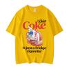 Lustiges Abstraktes Print Baumwoll-T-Shirt Herren Streetwear Lässiges Kurzarm-T-Shirt