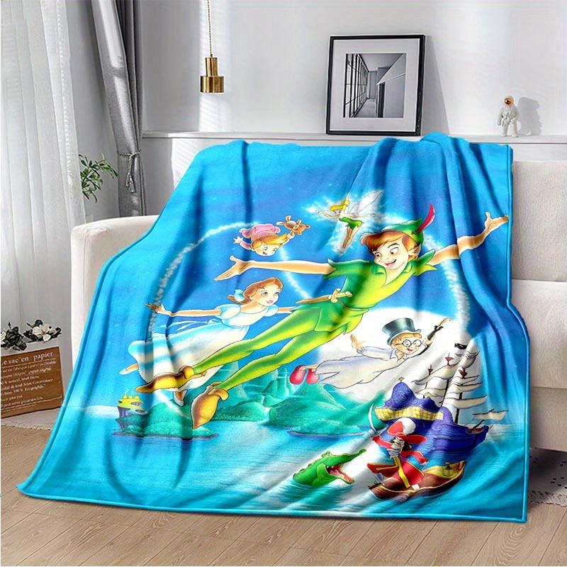 1pc Peter Pan Printing Blanket - Soft, All-Season Throw for Living Room, Bedroom,Personalized Gift with Adorable Cartoon Design