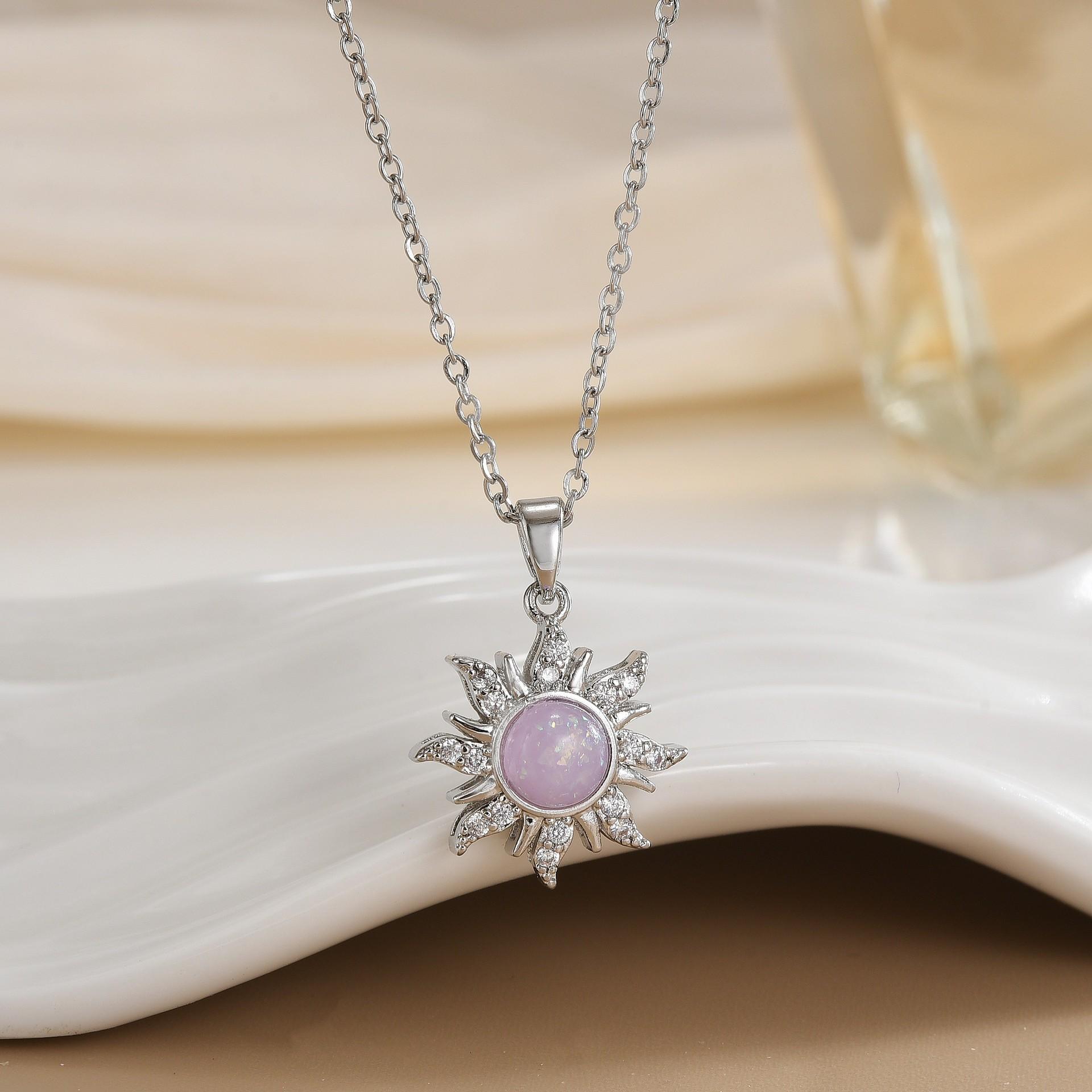 

Long haired Princess Sun Stainless Steel Necklace