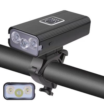Cross Border 3 * T6 Fahrradscheinwerfer aus Aluminiumlegierung, USB-Aufladung, Fern- und Abblendlicht, Nachtfahrbeleuchtung, Fahrlichter für den Außenbereich