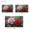2D Large Pink Red Roses Backdrop Romantic Floral Wedding Photography Background