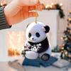 2D Cute Car Acrylic Flat Rearview Mirror Pendant Keychain Accessories