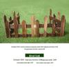 Outdoor Anticorrosive Wooden Garden Fence with Stakes