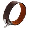 Bodybuilding Squat Belt Leather Waist Support Training Strength Belt Sports Protective Gear Brown