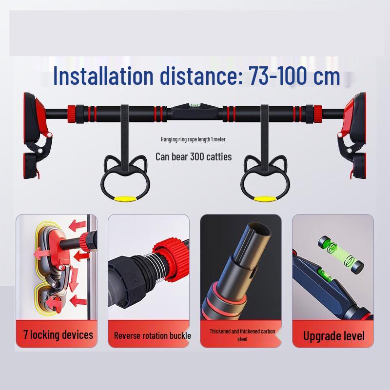 Yining No-Drill Wall-Mounted Pull-Up Bar