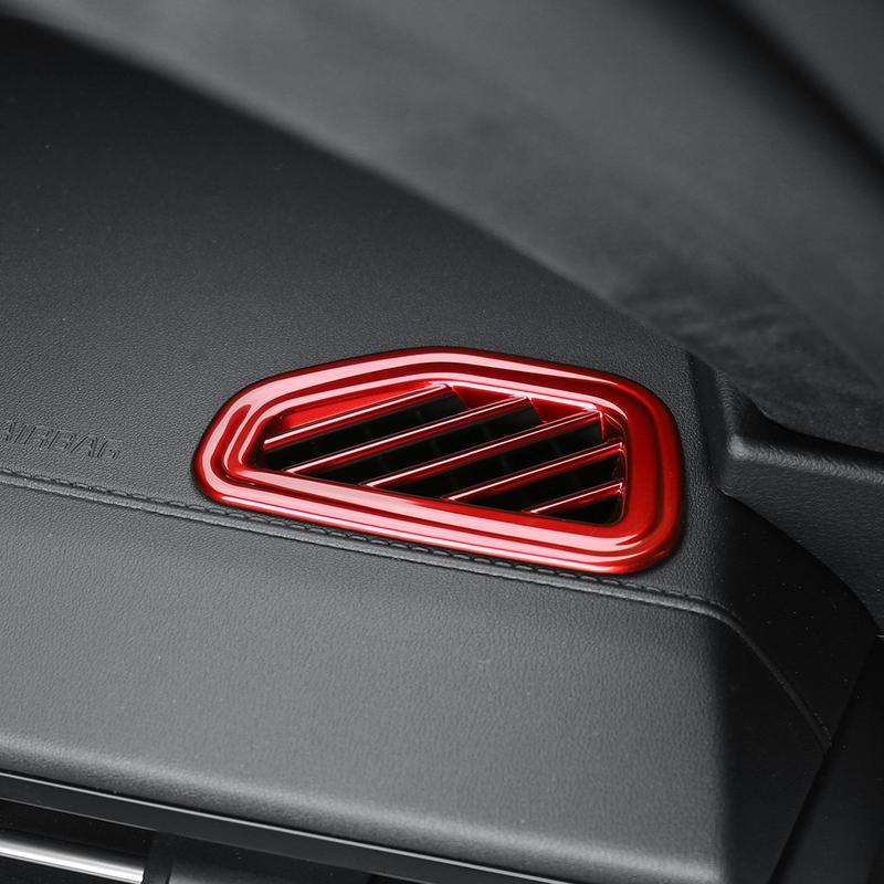 2PCS Car Front Upper Vent Tank Lid Dashboard Vent Trim Frame ABS Material for KIA K5 2025-2026 Left-Hand Drive