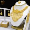 ANIID Indian Tassel 24K Gold Color Necklace Set Nigerian Party Bridal Wedding Ethiopian Luxury Dubai Jewelry Set Wholesale New