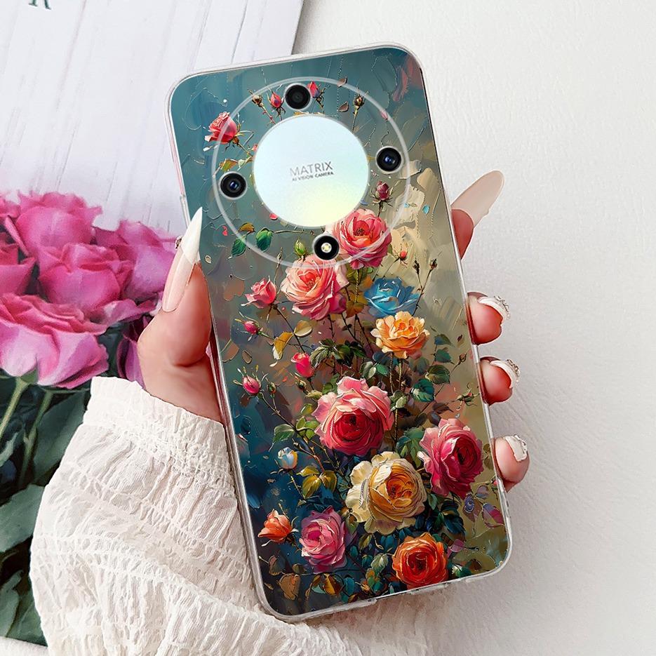 For Honor X9a Case Magic5 Lite Popular Luxury Painted Cover Soft Slim Phone Case For Honor Magic 5 Lite HonorX9a Back Cover Bags