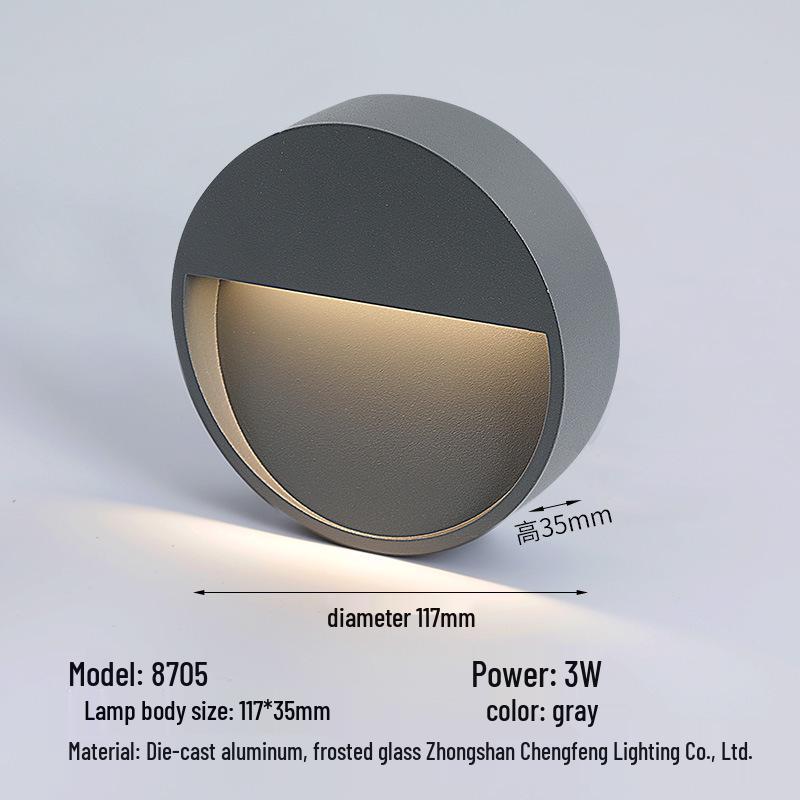 Waterproof LED Step Light for Outdoor Ramps & Corners, Die-Cast Aluminum Plinth Light