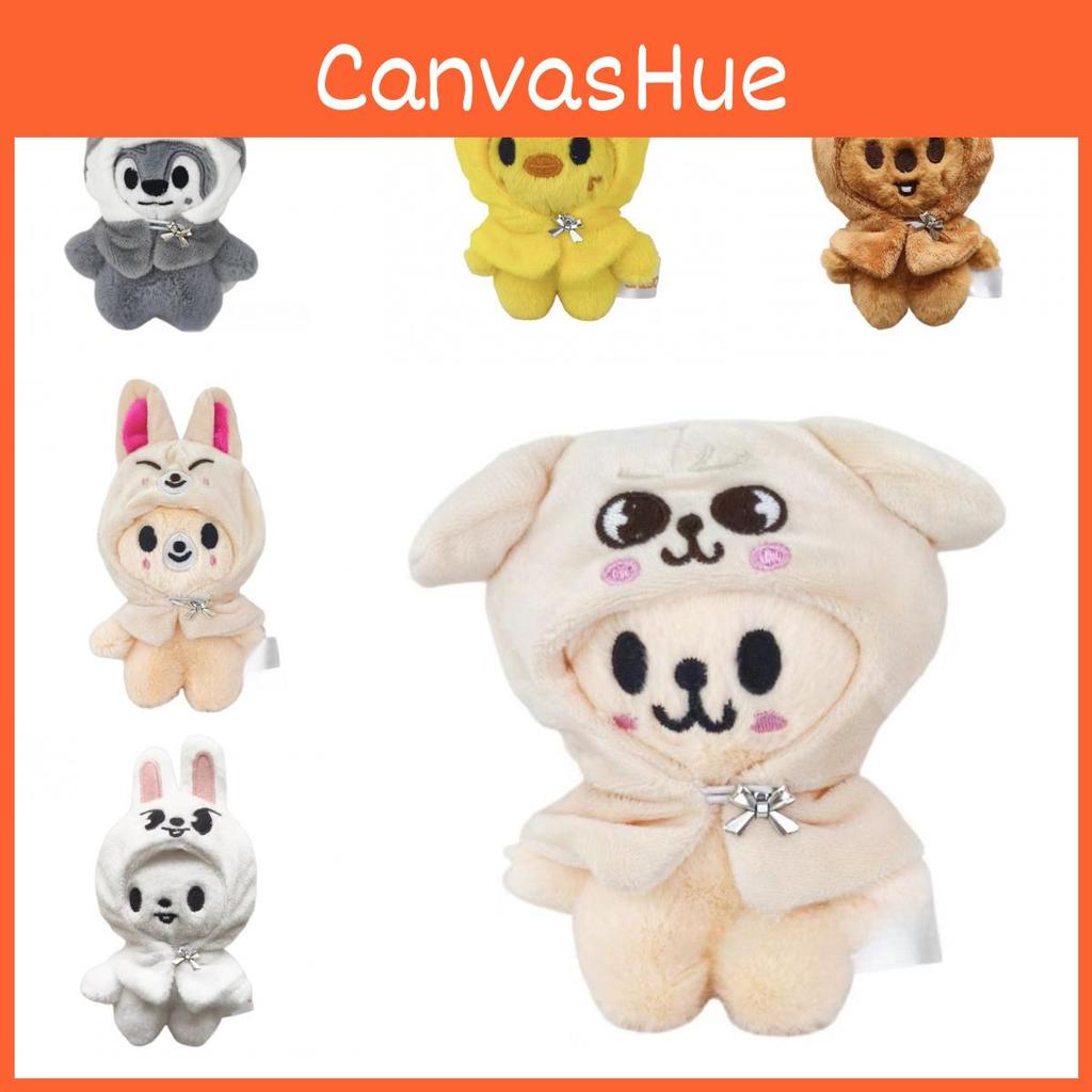 Porte-clés 10cm Animal en Peluche Poupée Rembourrée Dessin Animé Pendentif de Sac à Dos Cadeau