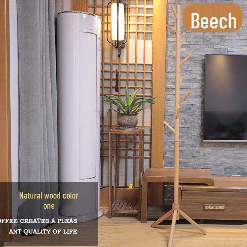 Solid Wood Clothes Rack for Living Room & Bedroom