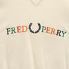 FRED PERRY made in Japan Long sleeve sweat trainer S White Men's Used
