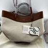 POLENo Tote Bag / New Knitted Splicing Handbag Single Shoulder Large Capacity Casual Versatile Commuter Women's