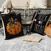 1/4Pcs Halloween Pillowcase, Halloween Orange Pumpkin Ghost Cushion Cover, Decorative Sofa, Living Room, Bedroom Cushion Cover