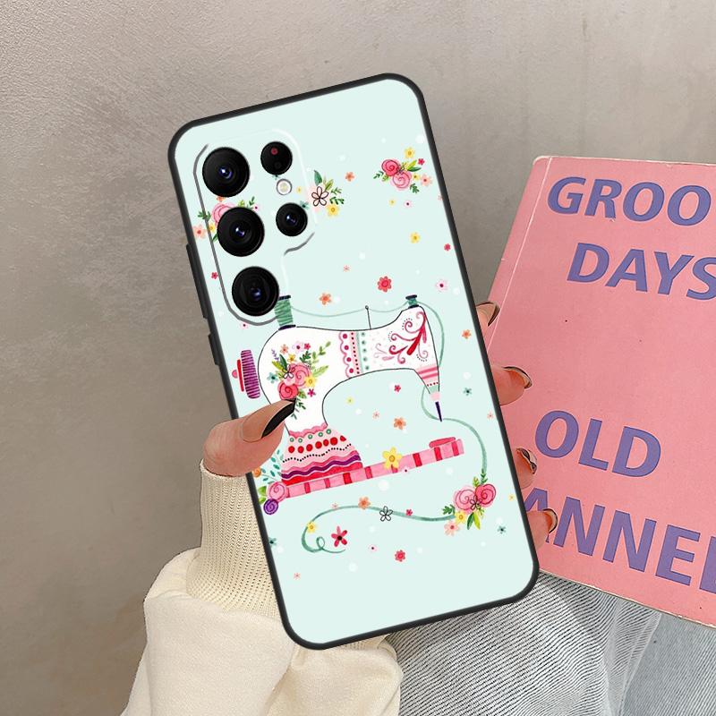 

швейная машинка портной выкройка Чехол Для Samsung Galaxy S21 S22 S23 S24 S25 Ultra S9 S10 S25 Plus S20 FE S25 FE Чехол Coque Galaxy S20 Plus