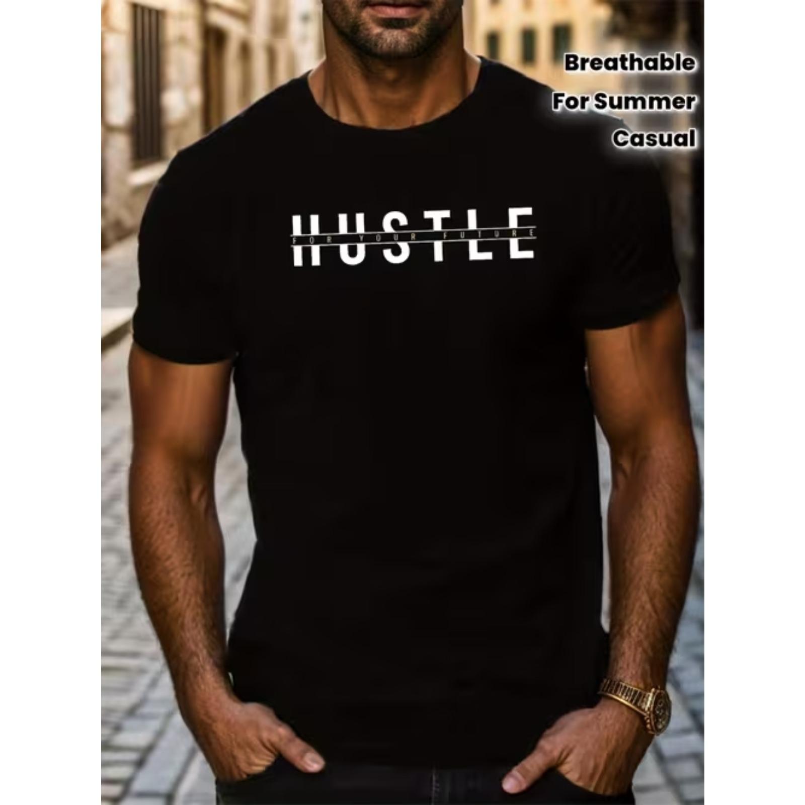 New Summer Men s Fashion T-shirt Personality Vintage Pattern Printed Men s T-shirt Top XS