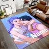 Benutzerdefinierte KPop Dämonenjäger Matte Personalisierter Name, Waschbarer Polyester-Eingangsteppich für den Innenbereich, Geschenk für Weihnachten, Ostern, Thanksgiving Day