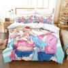 3D Kawaii Girls Idol Time Pripara Comfortable Duvet Quilt Cover Pillowcase Bedding Set Children Bedroom Decoration Home Textile