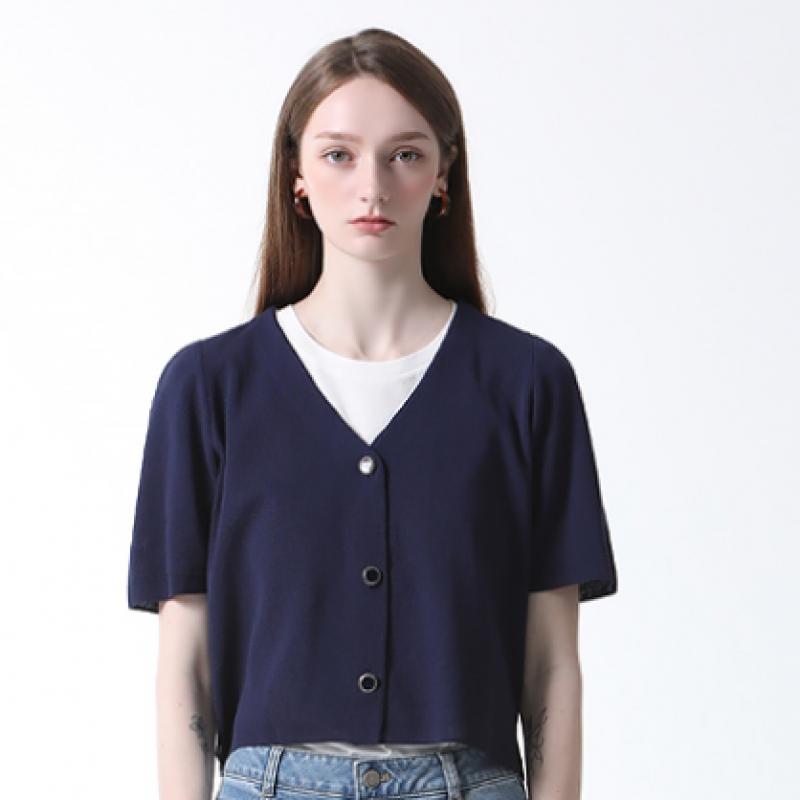 She S miSS  Volume Shoulder Short Sleeve Cardigan  Price  198 000 Won