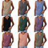 Damen-Oberteile, ärmellos, V-Ausschnitt, breite Träger, einfarbig, Spleißdesign, atmungsaktiv, Tanktops für den Alltag