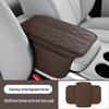 Car Armrest Pad: Breathable, Thin Style with Side Pockets, Central Elbow Protector Cover