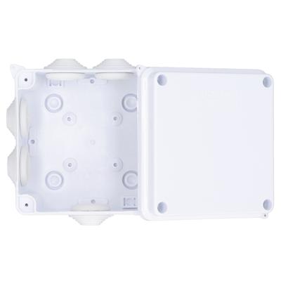 Verdeeldoos 100x100x70mm IP65 Waterdicht Voorboord Elektrische Behuizing met Rubberen Stop voor