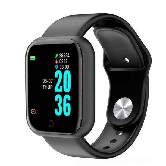 D20 Bluetooth-compatible Rechargeable Smart Watch Clock Calories Heart Rate Sleep Monitor