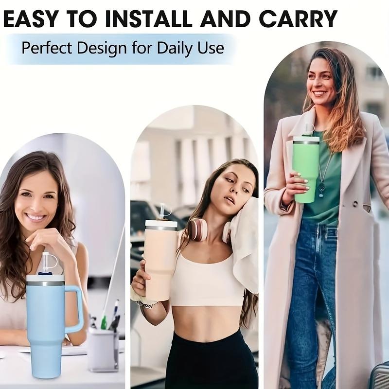 1pc Universal Fit Silicone Straw Cap, Leakproof Straw Sleeve Plug for 30oz/40oz Sports Water Bottles, Durable Drink Accessory