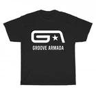 Новая Унисекс Футболка Groove Armada с Белым Логотипом, Смешной Размер от S до 5XL S