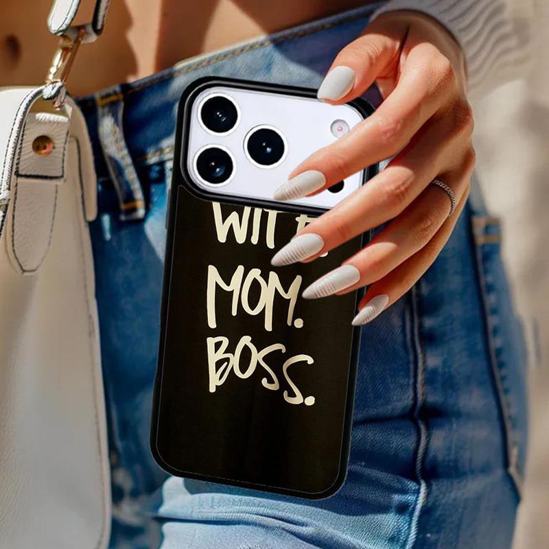 Wife Mom Boss Funny Phone Case For iPhone 17 Air 14 15 13 12 Max Cover For Apple 16e 11 Pro Max Plus Coque