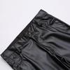 Men's Leather Pants Skinny Fit Elastic Fashion PU Leather Biker's Trousers Nightclub Party Dance Pants Thin