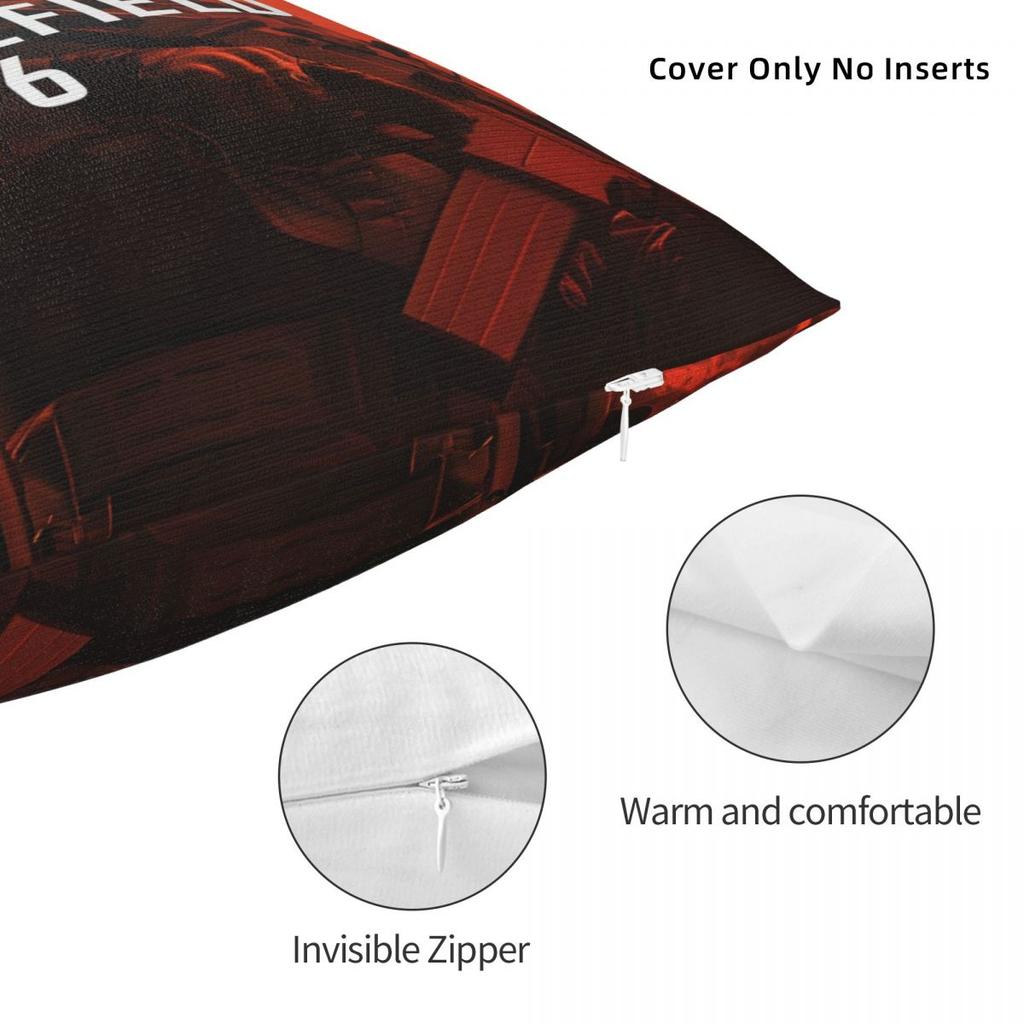 New Battlefield 6 Game Funny Pillow Cover Vintage Pillow Case For Wedding Party Home Decor Cushion Cover Polyester Pillowcases