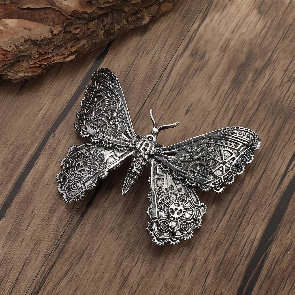 Versatile Retro Gothic Viking Butterfly Hair Clip - Stylish Party Accessory