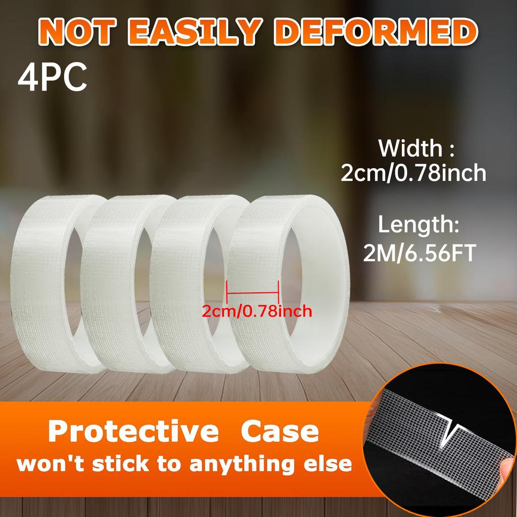 Upgraded Nano Double Sided Adhesive Tape with Grid, 1mm Thick, Waterproof and No-Trace for Multiple Uses