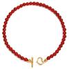 Handgefertigte Halskette mit roten Achatperlen für Damen – Vielseitiges High-End-Frühlings-/Sommer-Accessoire