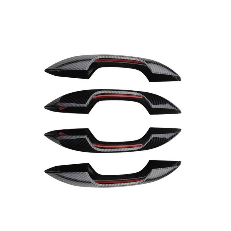 Cars Accessories Door Handle Cover For BYD Atto 3 -2024 Carbon Fiber Car Exterior Decoration Stickers Upgrade