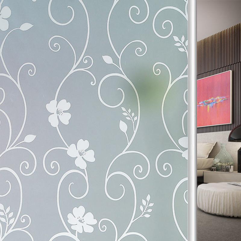 Frosted Self Adhesive Glass Window Film Privacy Protection Vinyl for Stained Glass Window Sticker Heat Insulation