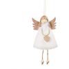 Toyvian 4PCS Christmas Ornaments Hanging Doll Adorable Plush Angel Shape Doll Adornment Christmas Tree Decoration Gift Toy for Xmas Party