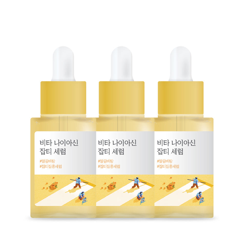Round Lab Vita Niacin Dark Spot Serum 30ml × 3 Set Brightening & Tone Correcting Serum