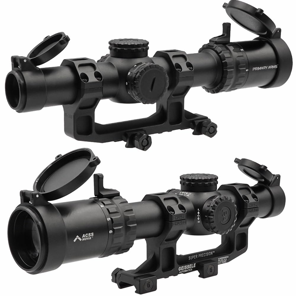 Genuine Primary Arms SLx SFP Gen IV Short Scope Illuminated Aurora Fiber Wire Reticle Red Illuminated LPVO [Good Product] 1-6x24mm 5.56 (with Reticle)