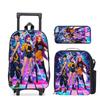 Kpop Witch Hunters Casual Backpack Digital Printing Men'S And Women'S Commuter Backpack Rod Backpack Student Bag