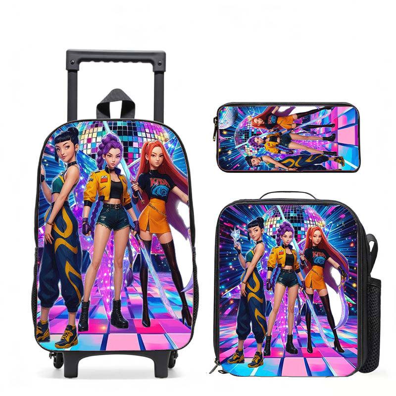 Kpop Witch Hunters Casual Backpack Digital Printing Men'S And Women'S Commuter Backpack Rod Backpack Student Bag
