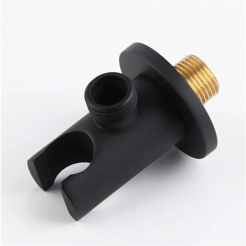 360° Rotating Soild Brass Handheld Shower Spray Head Holder Bracket Wall Mount for Bathroom Hand Sprayer Wand Poilsh Chrome